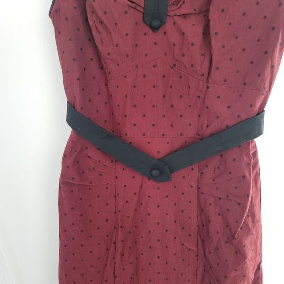 Stop Staring red and black rockabilly dress - Picture 7 of 8